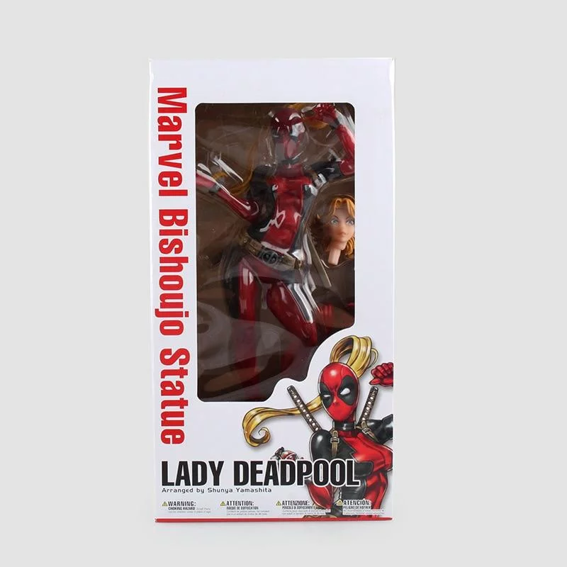 figura lady deadpool caja